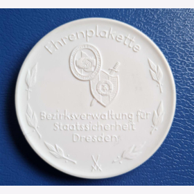 DDR Stasi Meissen Ehrenplakette Bezirksverwaltung Staatssicherheit Dresden Dr Sorge