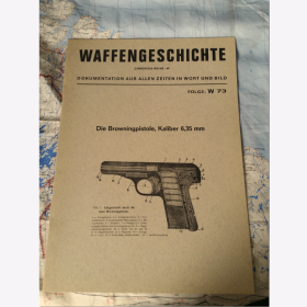 K. Th. von Sauer - Waffengeschichte Chronica-Reihe: W Folge: W73 Die Browningpistole, Kaliber 6,35 mm Waffengeschichte, Waffentechnik, Waffenkunde