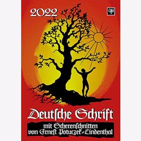 Deutsche Schrift Kalender in Farbe 2022 - 14 Farbige Kalenderbl&auml;tter
