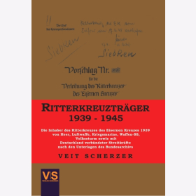 Scherzer Ritterkreuztr&auml;ger Eisernes Kreuzes Heer Luftwaffe Kriegsmarine