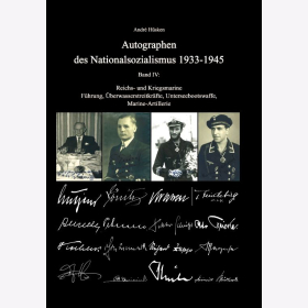 H&uuml;sken Autographen des Nationalsozialismus Reichs- Kriegsmarine F&uuml;hrung &Uuml;berwasserstreitkr&auml;fte Unterseebootswaffe Marine Artillerie