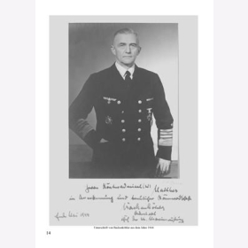 H&uuml;sken Autographen des Nationalsozialismus Reichs- Kriegsmarine F&uuml;hrung &Uuml;berwasserstreitkr&auml;fte Unterseebootswaffe Marine Artillerie