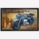 WWII German Zündapp KS750/w Feldgendarmerie Great Wall...