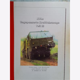 NVA DDR Ungepanzerte Kraftfahrzeuge Teil 3 Typologie Sammler Modellbauer