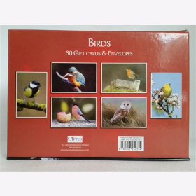 Birds 30 Gift cards &amp; Envelopes