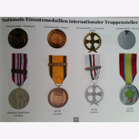 Schneider Einsatzmedaillen und Ehrenzeichen Bundeswehr NATO  EU und UN 2022