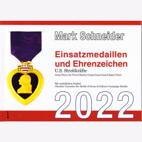 Schneider Einsatzmedaillen und Ehrenzeichen  U.S. Streitk. Army Navy Air Force Marine Corps Coast  Guard Space Force Ausgabe 2022