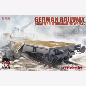 UA72086 German Railway Schwerer Plattformwagen Type SSys 1:72