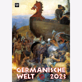 Germanische Welt Kalender in Farbe 2023 Farbige Kalenderbl&auml;tter