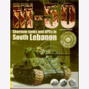 El-Assad M-50 Sherman tanks and APCs in South Lebanon...