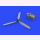 F4U-1 propeller for Tamiya kit Eduard Brassin 632110 1:32