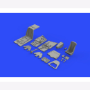 Bf 109F cockpit w/early seat for Eduard kit Eduard Brassin 648330 1:48