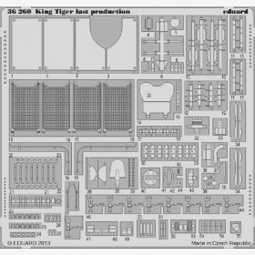 King Tiger last production for Academy kit Eduard 36260 1:35