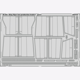 King Tiger last production fenders for Academy kit Eduard 36261 1:35