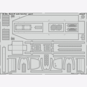 Mark IV male interior for Tamiya kit Eduard 36303 1:35