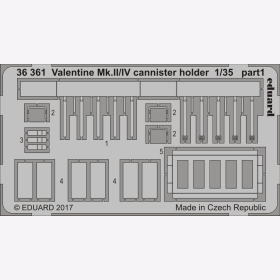 Valentine Mk.II/IV cannister holder 1:35 for Tamiya kit Eduard 36361 1:35