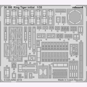 King Tiger initial for Takom kit K&ouml;nigstiger Eduard 36386 1:35