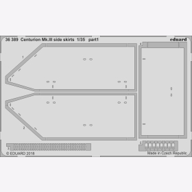 Centurion Mk.III side skirts for Tamiya kit Seitensch&uuml;rzen Eduard 36389 1:35