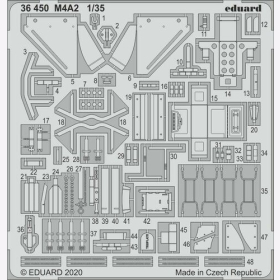 M4A2 for Zvezda kit Sherman Eduard 36450 1:35