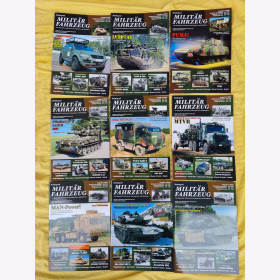 9 Ausgaben Tankograd Milit&auml;r Fahrzeug Sparpaket Set 2