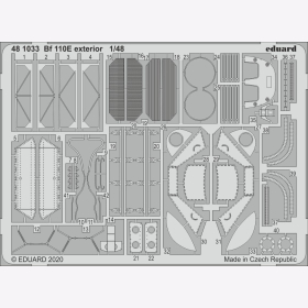 Bf 110E exterior for Dragon kit Eduard 481033 1:48