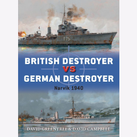 British Destroyer vs German Destroyer Narvik 1940 Osprey Duel 88