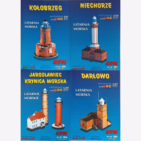 Kartonowe Leuchtturm Modell 5/97 10/97 14/97 16/97