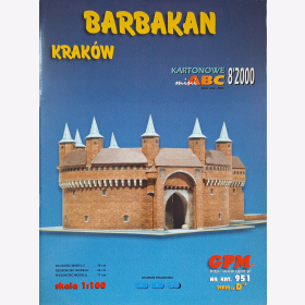 Kartonowe Barbakan Krak&oacute;w Model 8/2000