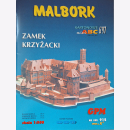 Kartonowe Malbork Zamek Kryzacki 1:500 Model 6/97