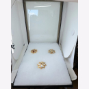 Multifunktionsset 4 x Vitrinen groß 41 x 31 x 2,5 cm ohne Stifte mit weißer Füllung Orden Ehrenzeichen Sammler