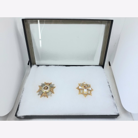 Multifunktionsset 4 x Vitrinen klein 31 x 21 x 2,5 cm ohne Stifte mit weißer Füllung Orden Ehrenzeichen Sammler