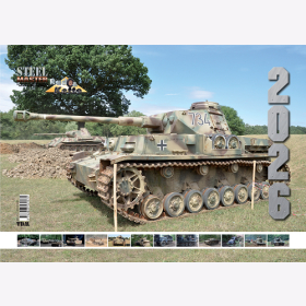 Steelmaster Kalender 2026 A3 Wandkalender 14 Blatt Panzerfahrzeuge Rad & Kette Modellbau