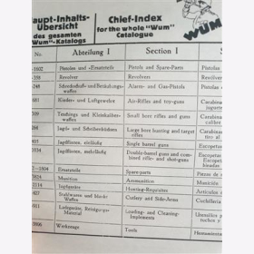 WUM - Katalog Waffen und Munition Blankwaffen Ferngl&auml;ser