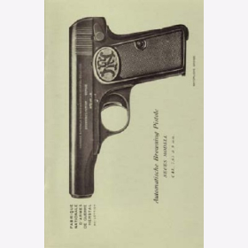 Automatische Browning Pistole Kal. 7,65 &amp; 9 mm, Modell 1910