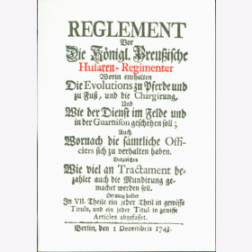 Reglement Husaren Königlich Preußische Band 39 + 40