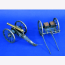 BRITISH NAPOLEONIC 9 POUNDER GUN & LIMBER Verlinden 1000...