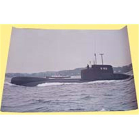 U-Boot in der Elbem&uuml;ndung (Poster Nr. 2008)
